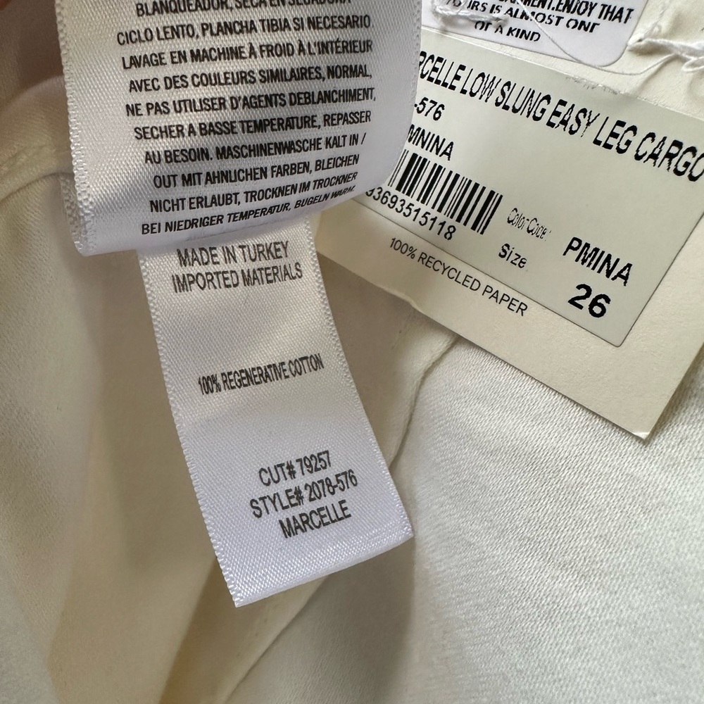 Citizens Of Humanity Marcelle Jeans in Off White-26 NWT - Picture 16 of 16